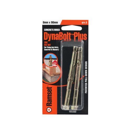 Ramset Dynabolt 8 X 90mm Pack of 2