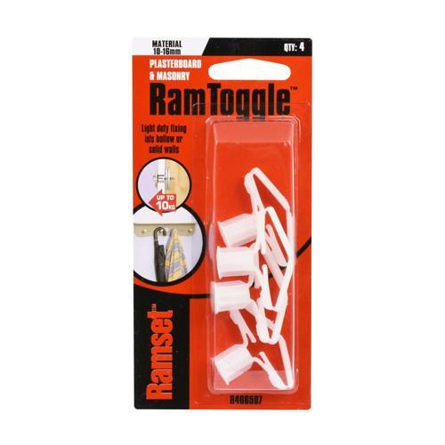 Ramset Ram Toggle 16mm Nylon Pack of 4