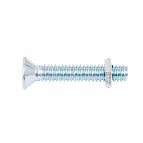 Zenith Countersunk Head Bolt & Nut 1/4 Inch X 38mm Zinc Plated Pack of 10