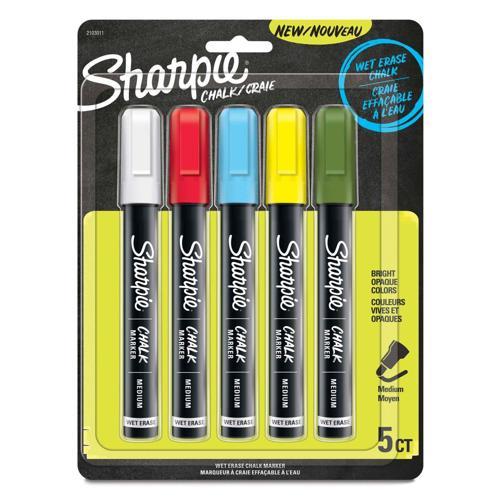 Sharpie Chalk Marker Pack 5 Assorted Colours Pack of 1
