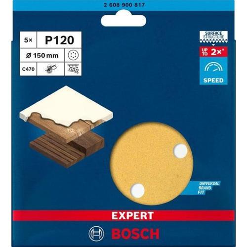 Bosch Expert C470 Sanding Discs G120 5pc 150mm
