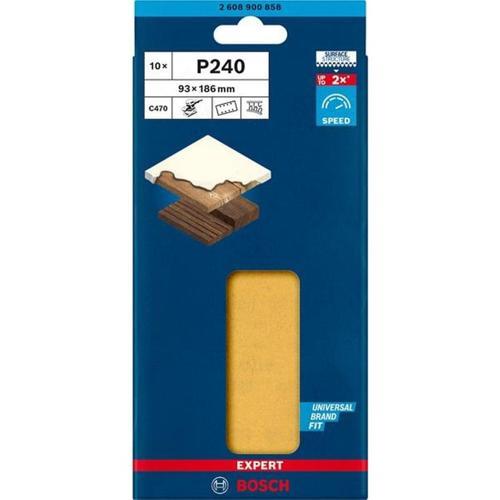 Bosch Expert C470 Sandpaper 240G 10pc 93 X 186mm