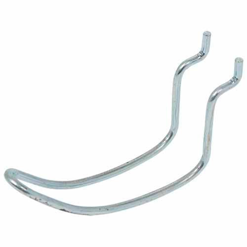 Crawford Curved Loop Pegboard Hooks 82mm Zinc Plated Pack of 2