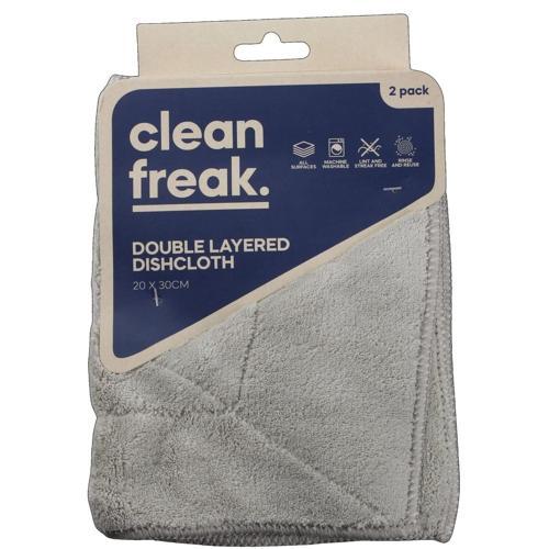 Clean Freak Microfibre All Purpose Cloths Double Layer