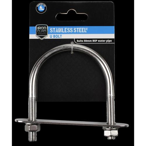 Iron Clad U Bolt 50mm Stainless Steel 316