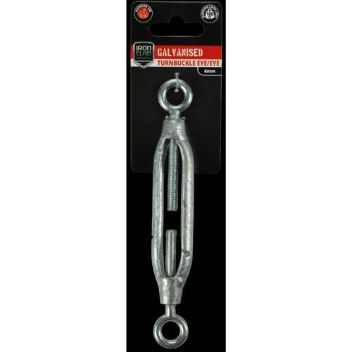 Iron Clad Turnbuckle Eye/Eye 6mm Galvanised