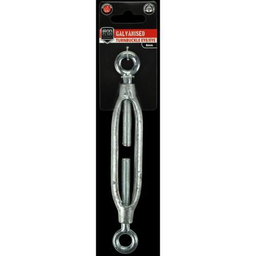Iron Clad Turnbuckle Eye/Eye 8mm Galvanised