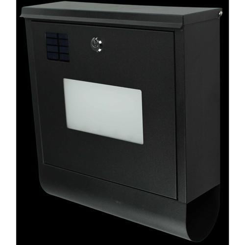 Mail Boss Solar Letterbox Black