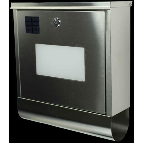 Mail Boss Solar Letterbox Stainless Steel