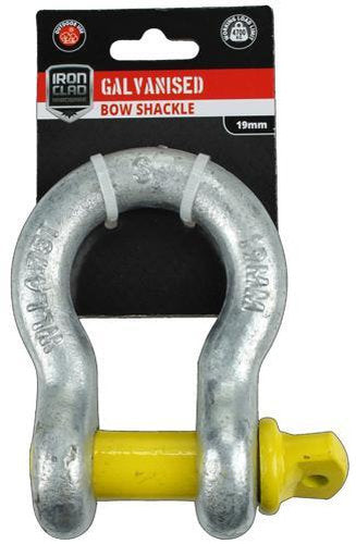 Iron Clad Bow Shackle 19mm Galvanised