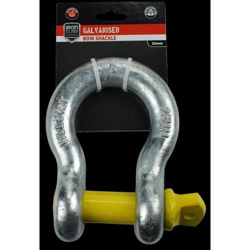 Iron Clad Bow Shackle 25mm Galvanised