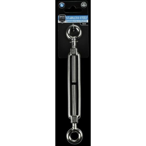 Iron Clad Turnbuckle Eye/Eye 8mm Stainless Steel 316