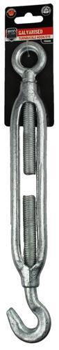 Iron Clad Turnbuckle Hook/Eye 12mm Galvanised