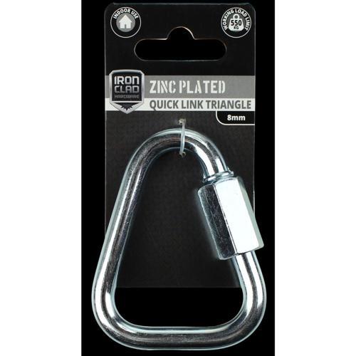 Iron Clad Triangle Quick Link 8mm Zinc Plated