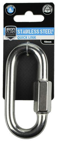 Iron Clad Quick Link 10mm Stainless Steel 316