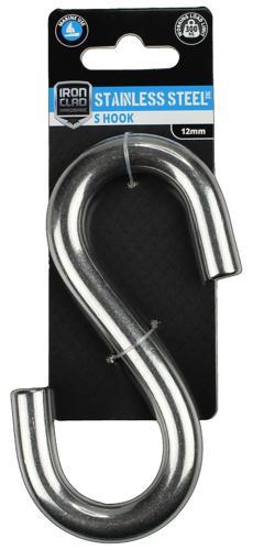 Iron Clad S Hook 12mm Stainless Steel 316