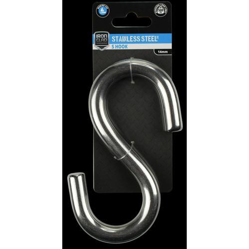 Iron Clad S Hook 14mm Stainless Steel 316