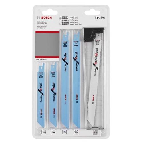 Bosch Reciprocating Saw Blade Set Wood And Metal 6PC