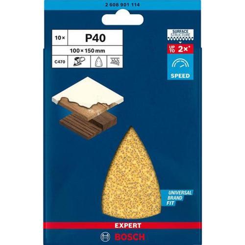 Bosch Sandpaper 40G 10PK 100 X 150mm