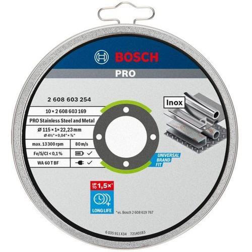Bosch Metal Cutting Disc 10PK 115 X 1mm