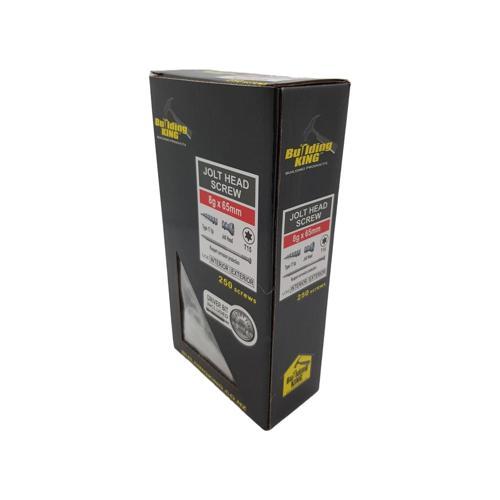 Building King Jolt Screw 8G X 65mm Grey Ruspert Pack of 250