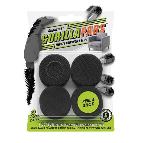 Slipstick GorillaPads Round Gripper Pads 38mm Pack of 8