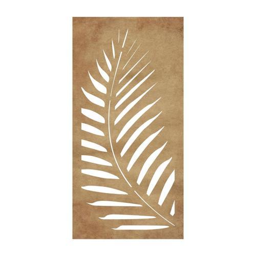 Strol SmartScreen Fern Decorative Screen 900 X 1800mm Rust Steel