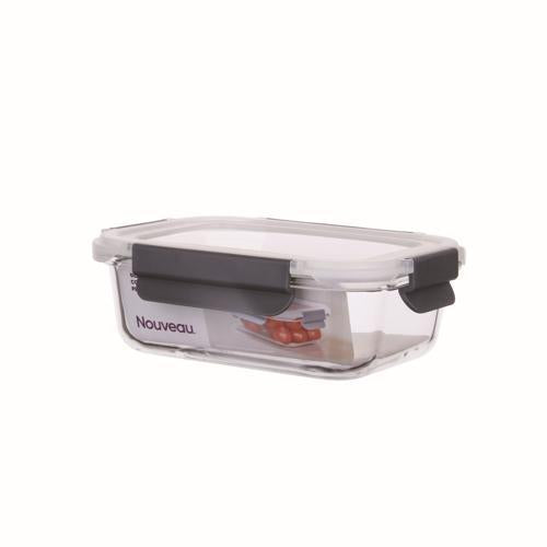 Nouveau Container Food Glass Plastic Lid 640mL