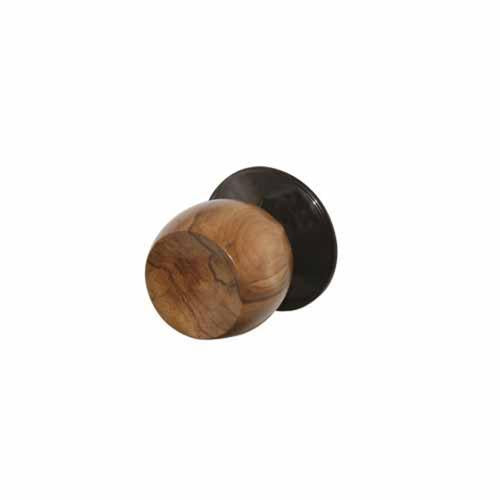 Sylvan Passage Door Knob Set Rimu W/Florentine Bronze Base
