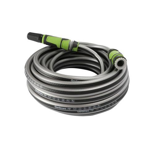 Gardeners Edge Premium Fitted Garden Hose 15m
