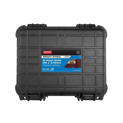 Delfast D-Head Nails 90 X 3.15mm Fuel Pack Bright Pack of 3 000