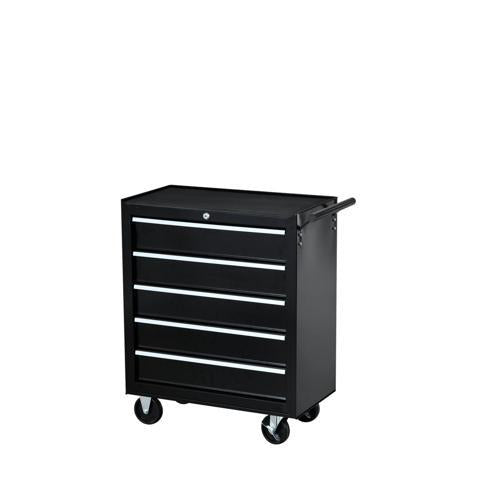 Number 8 5-Drawer Tool Trolley 765mm 680mm 330mm Black