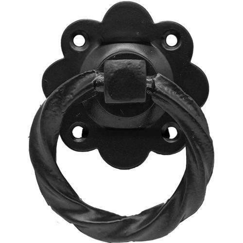 Gartner Trade Twisted Gate Ring Pull Handle Black
