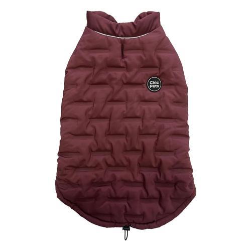Chic Pets City Classic Cotton Pressed Pet Vest Plum XL