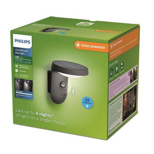 Philips Pedestal Solar Ultra Efficient 250 Lumens 1.2 Watts Warm White
