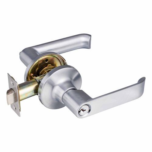 Schlage Regent Series Leonardo Entrance Set Lever Length: 118mm Satin Chrome