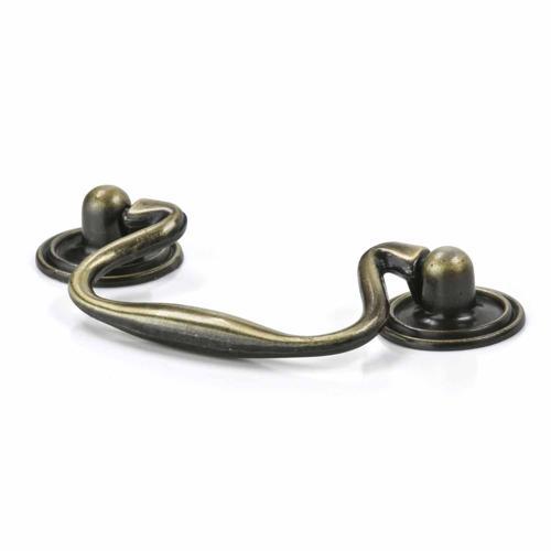 Sylvan Oregon Cabinet Handle 3 Inches (76.2mm) Antique Brass Finish