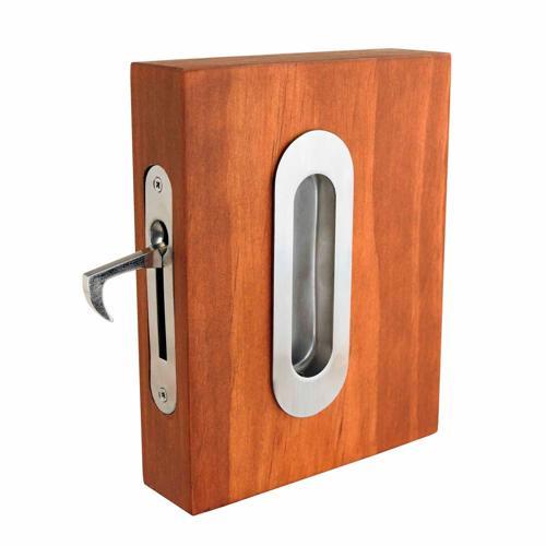 Windsor Oval Sliding Door Flushpull Kit 120mm 40mm 21mm Stainless Steel