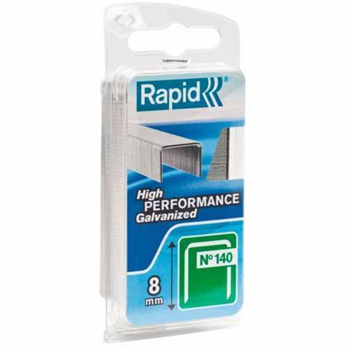 Rapid 140 Series 140/8 Clamshell Staples Pack of 970 Galvanised