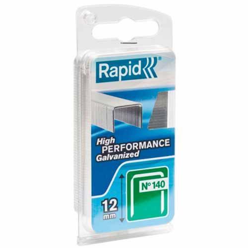 Rapid 140 Series 140/12 Clamshell Staples Pack of 640 Galvanised