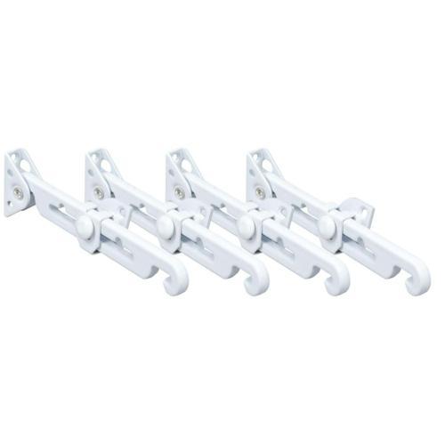 Yale Securistay 142mm White Pack of 4 P348W4