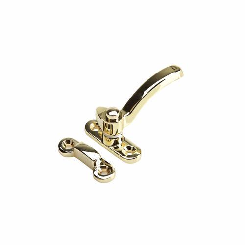 Jaeco Split Rail Window Fastener Right-Hand 66mm Brass Finish