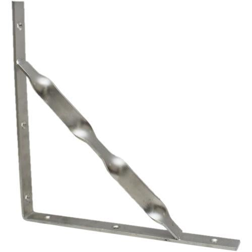 Carinya Twisted Stayed Angle Bracket Zinc 300 X 300 X 25mm Silver