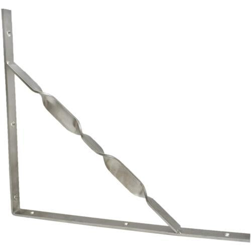 Carinya Twisted Stayed Angle Bracket Zinc 400 X 350 X 25mm Silver
