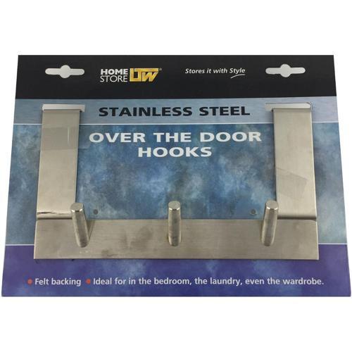 LTW Over Door Hook 3 Hook Stainless Steel