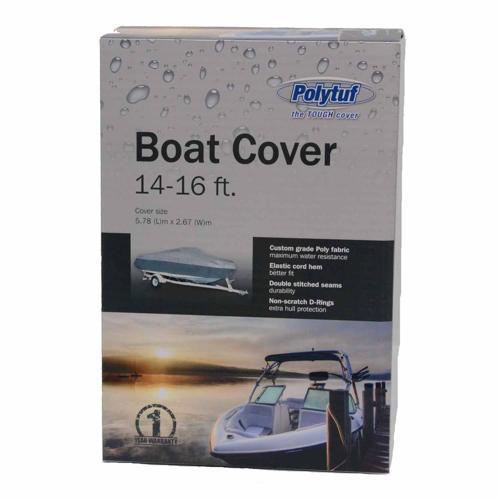 Polytuf Boat Cover 14-16 Feet 4.8m Silver