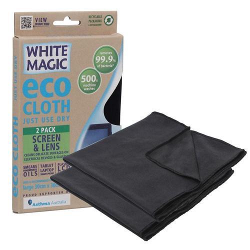 White Magic Screen & Lens Cloth Pack of 2