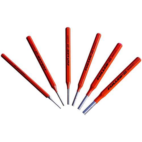 Fuller Pro Pin Punch Set 6 Piece Red