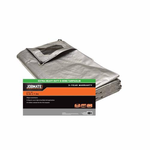 Jobmate Tarpaulin D-Ring 6.1m X 7.3m Silver