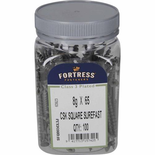 Fortress Chipboard Screws 8g X 65mm Galvanised